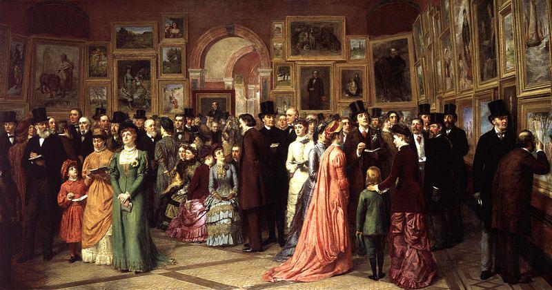 William Powell Frith A Private View at the Royal Academy, 1881.